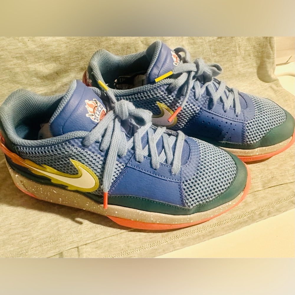 Nike Ja 1 "Backyard BBQ" big kids basketball shoe.